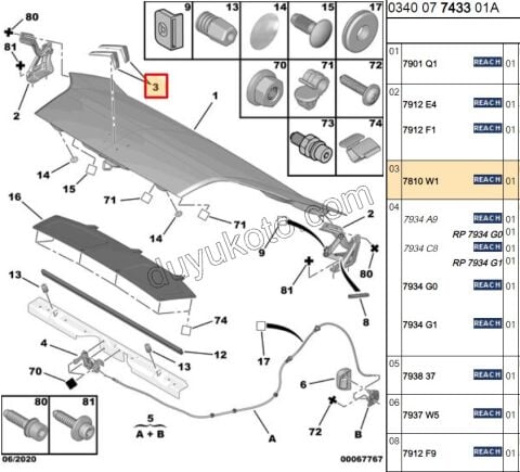 ARMA MOTOR KAPUT TK NM NEMO