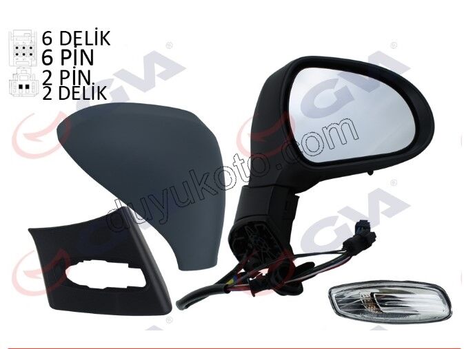 Peugeot 308 Dikiz Aynası Sağ Kapaklı Sinyalli 2008/2011