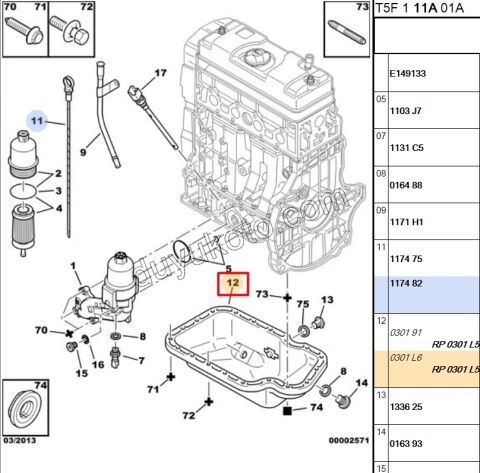 Motor Yağı Karteri TU3A ET3J4 ENO