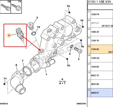 MUSUR ISI KAHVE BITRON TJ 038/5 TU3JP TU5J4 AC+ 237/4