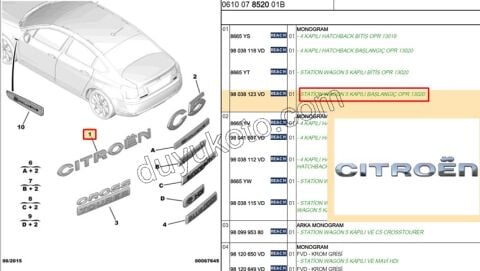 YAZI CITROEN YM C53 SW