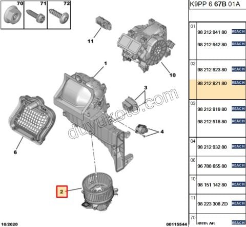 2019> Partner Rifter Berlingo Combo Doblo Proace City Kalorifer Motoru EXP4