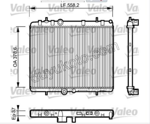 Motor Su Radyatörü (Otomatik Vites) P407 2.0L 136HP BVA