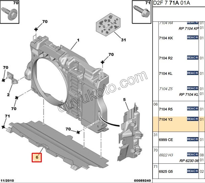 MUHAFAZA RADYATOR ALT PLASTIK