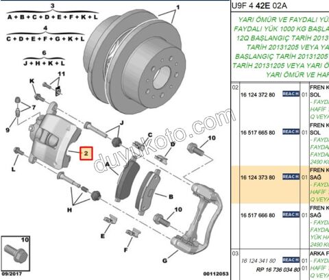 Fren Silindiri Arka Sağ BXR3