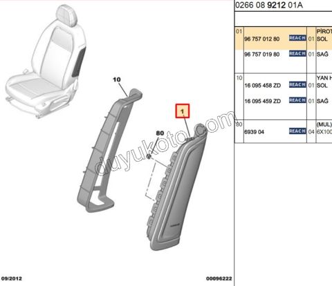 Sürücü (Sol) Koltuk Hava Yastığı (AIRBAG) CELY