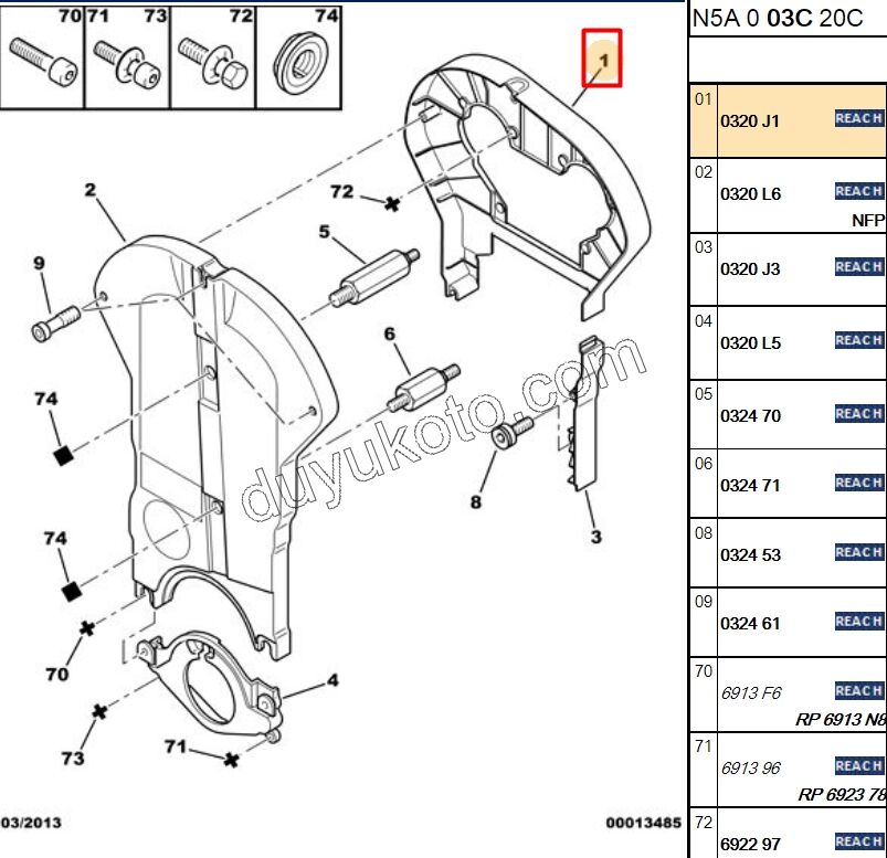 KAPAK EKSANTRIK IC UST BYK XU7JP4