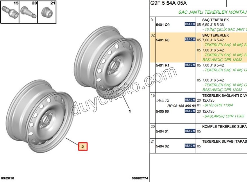 Sac Jant 16 INC EXP3 SCD3 7,00 J16 5-42