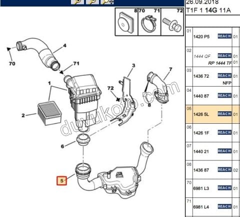 Hava Dinlendirme Kazanı Alt P206 TU3JP