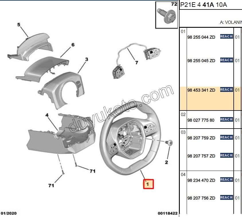 Direksiyon Simidi P2082 MISTRAL