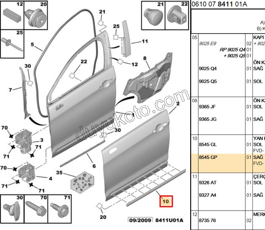 CITA SUS ON KAPI ALT R C53 X7 KROM