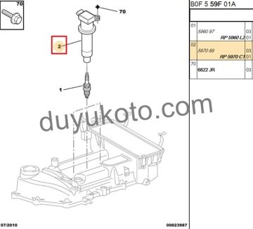 CİTROEN C1 BOBİN 1000cc 90080-19019