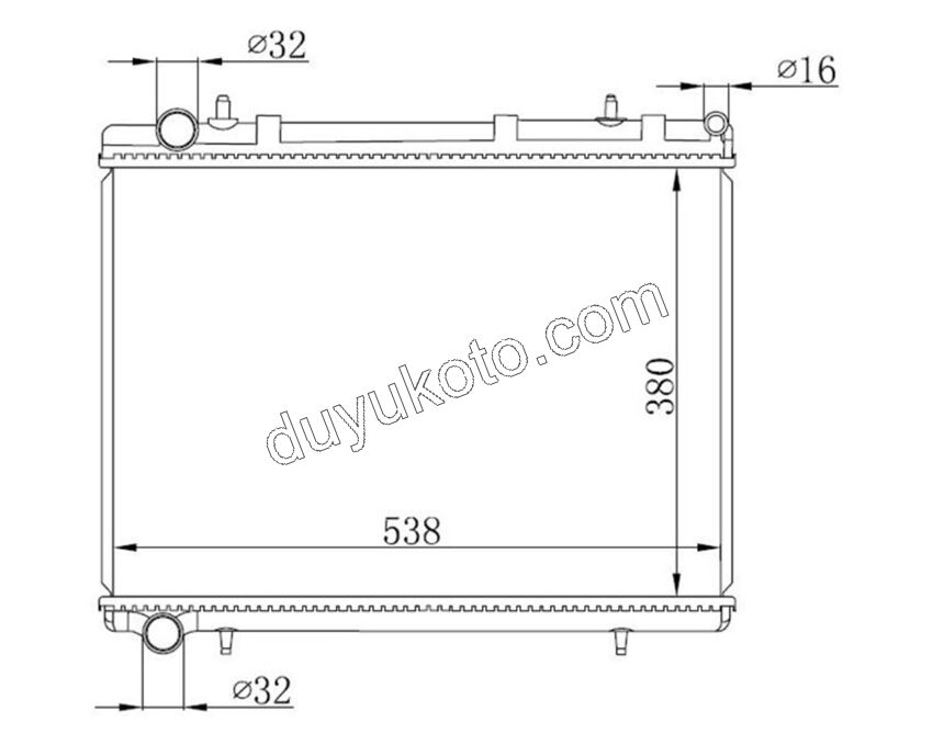 Motor Su Radyatörü P307 1.6HDİ Euro4