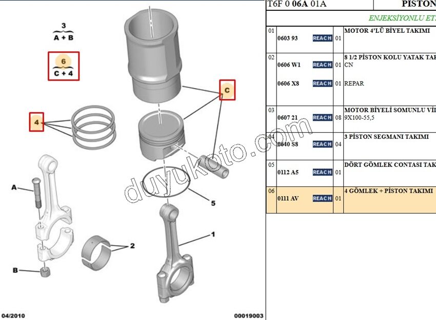 PISTON + SEGMAN KIT ET3J4