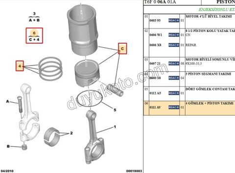 PISTON + SEGMAN KIT ET3J4