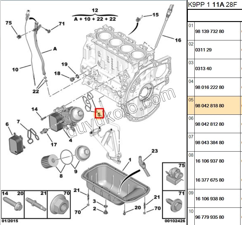 Yağ Soğutucu Contası    1.6HDİ Euro6 EURO6