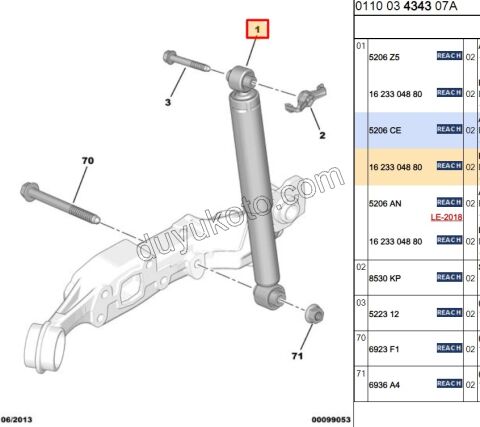 Arka Amortisör C32 C2