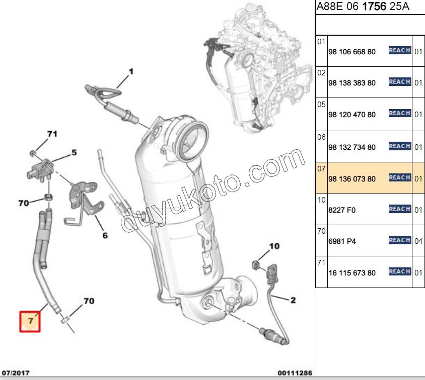 BORU BASINC EGZOZ KATALIZOR 1.2CC 130HP 2020 Sonrası