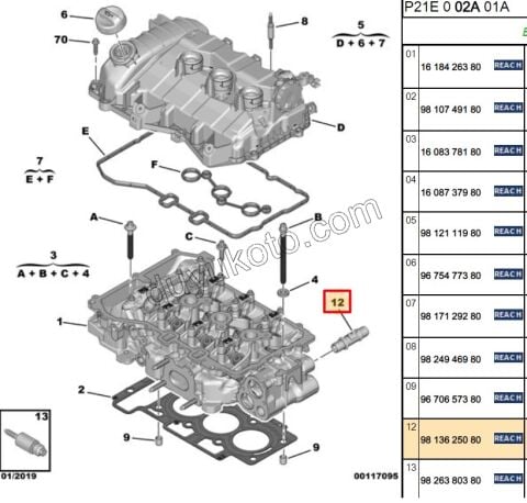 Silindir Kapağı Çıkış Borusu 1.2VTI 75HP