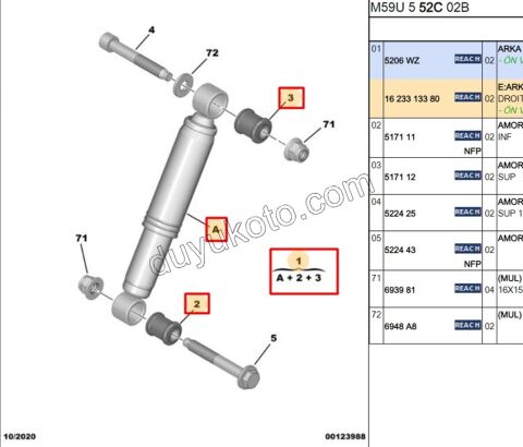 Arka Amortisör PRT1 PRT2