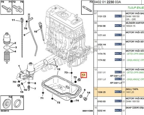 TAPA KARTER PRT2 TU3 P106 P206