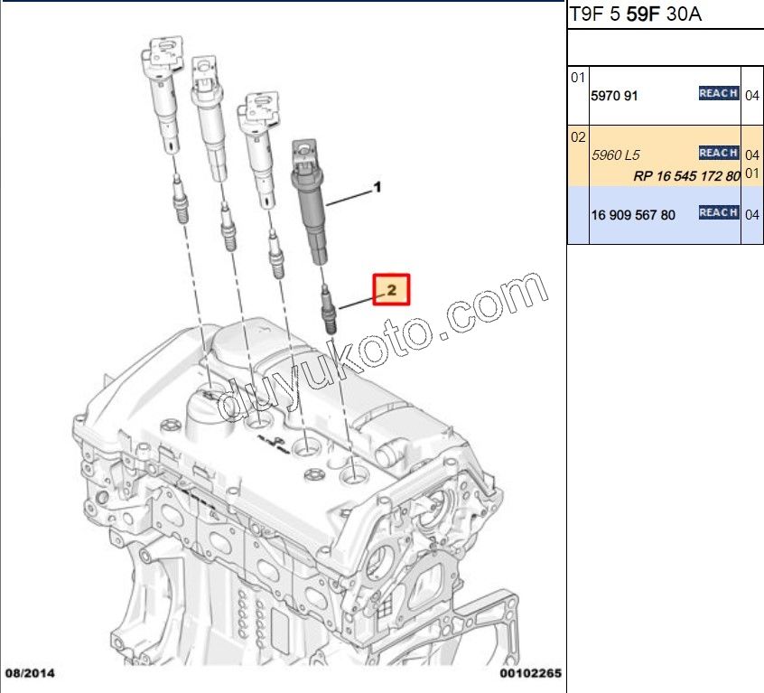 BUJI 1.6THP 150HP 1.2CC 130HP