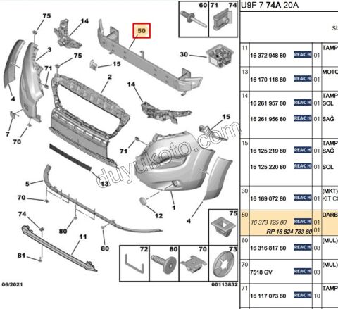 DARBE EMICI ON TAMPON DEMIR BXR3