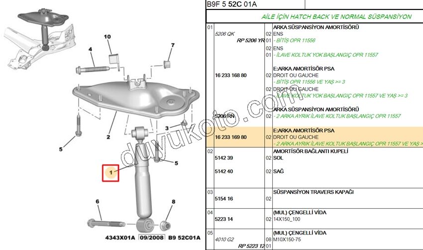 Arka Amortisör PRT3 C4PC1