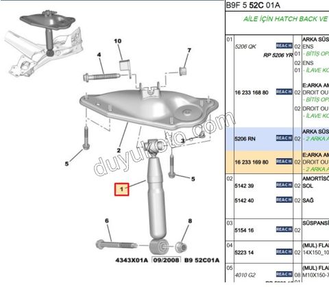 Arka Amortisör PRT3 C4PC1