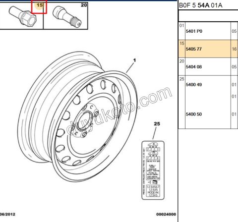 BIJON CIVATA SAC JANT P107