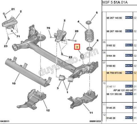 Arka Dingil Dayama Takozu P301 C33