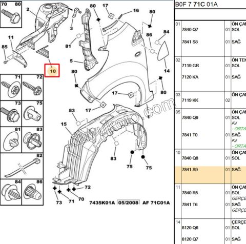 SAC ON CAMURLUK PODYA BAGLANTI R P107