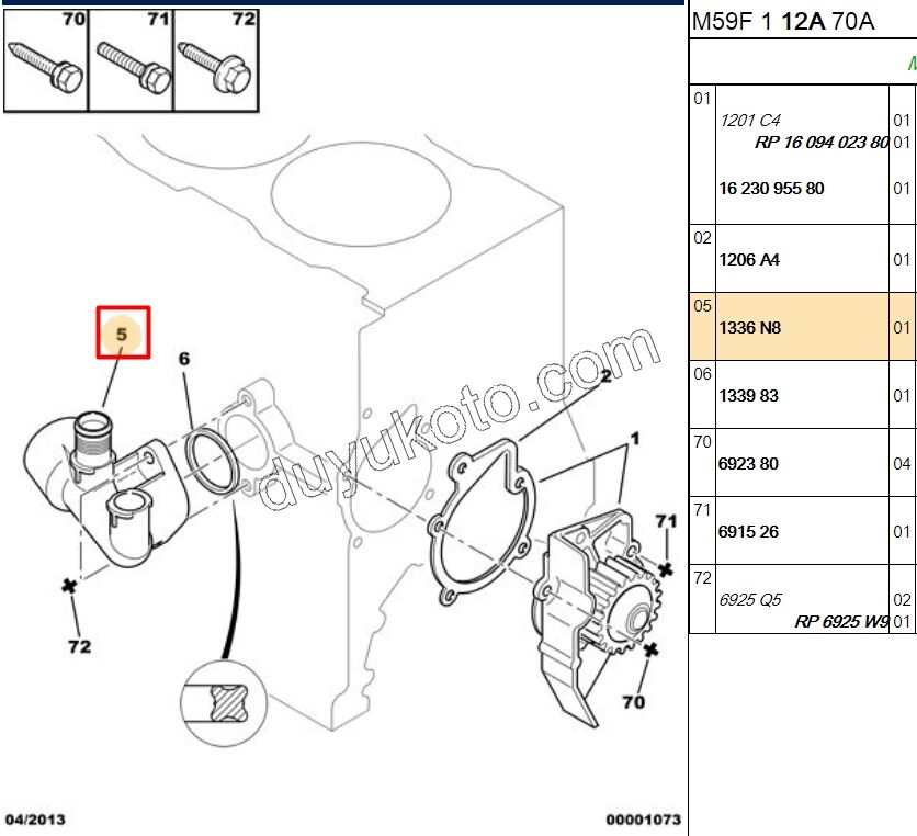 Su Kollektörü PRT2 1.9D,Y.M 03/09