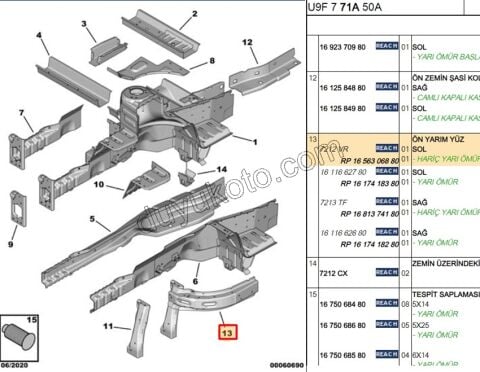 SAC FAR YUVA BAGLANTI L BXR3
