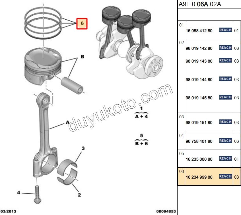 SEGMAN TK X 3AD 1.0CC