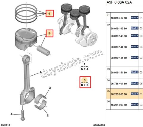 PISTON + SEGMAN TK 1.0CC SEGMAN