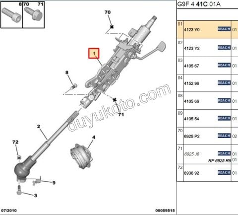 Direksiyon Kolonu MIL UST EXP3 SCD3
