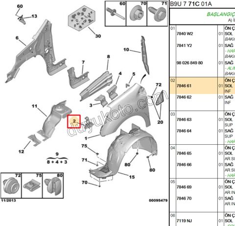 AYAK SAC ON CAMURLUK BAGLANTI L PRT3