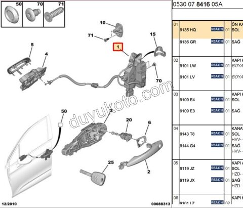KILIT KAPI ON IC L C42 DS41