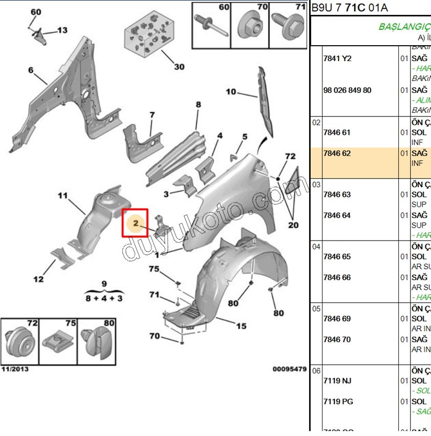 AYAK SAC ON CAMURLUK BAGLANTI R PRT3