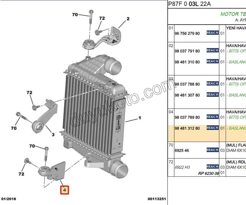 AYAK TURBO RADYATOR BAGLANTI ALT P3083 P5082