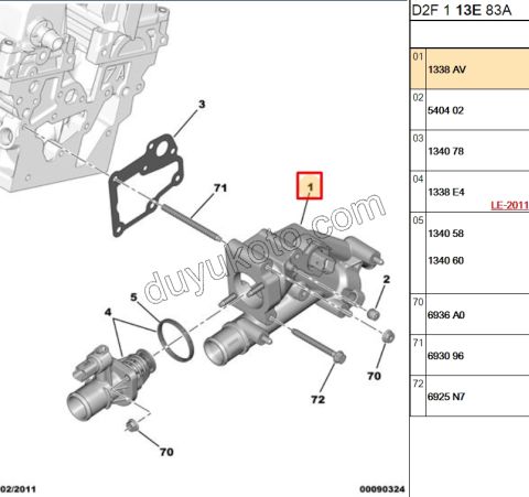 Termostat Gövdesi EW10A EW12 TERMOSTAT