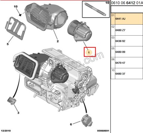 Kalorifer Motoru P407 C53