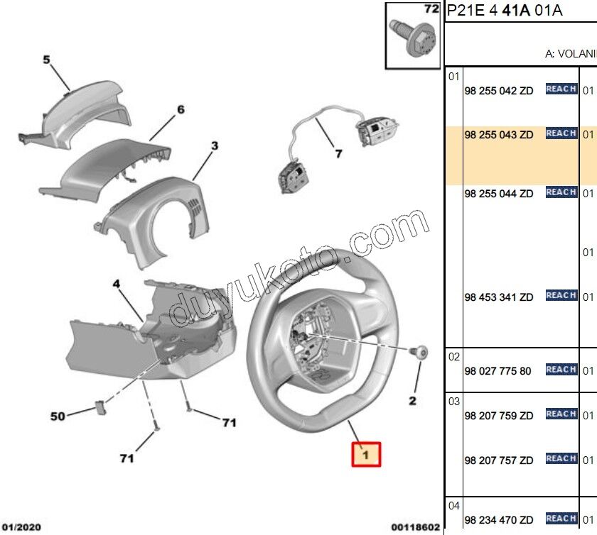 Direksiyon Simidi P2082 SUNGER MEDITASYON