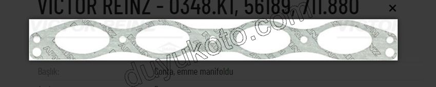 Emme Manifold Contası Üst  BXR1 DJ5 DJ5T