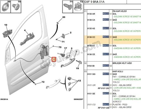KILIT KAPI IC ON R EXP3 SUPER+