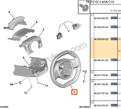 Direksiyon Simidi P2082 MEDITASYON