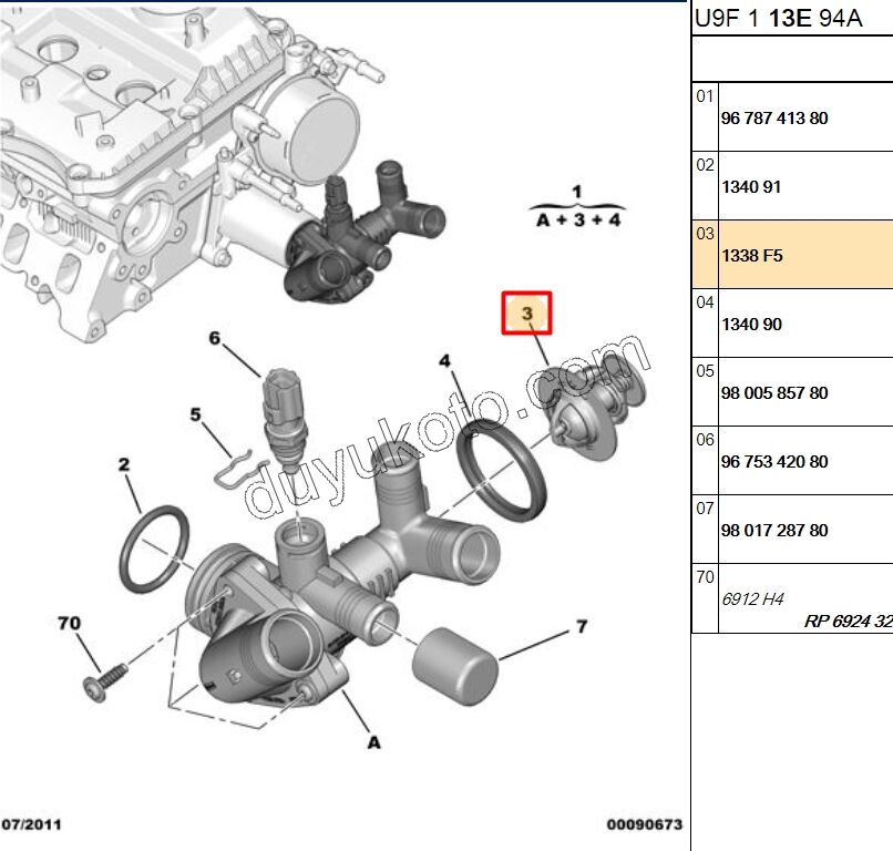 Termostat (Tek) BXR3 2.2