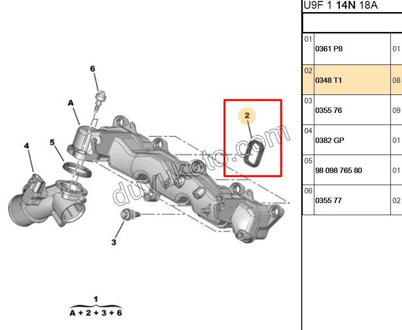Emme Manifold Contası (Oringi) BXR3
