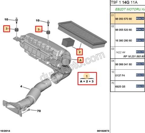 Hava Filtresi Kazanı 1.2CC 130HP